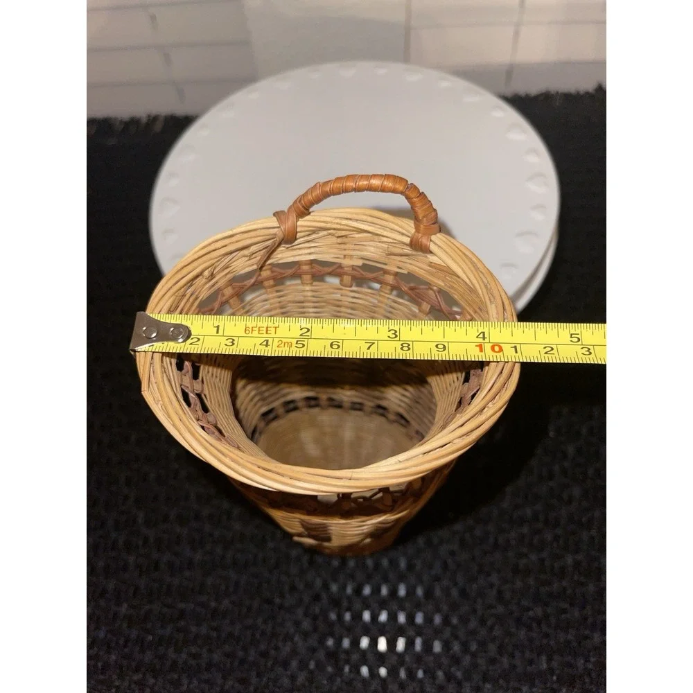 Vintage Woven Wicker Basket Bundle‎ Of 2